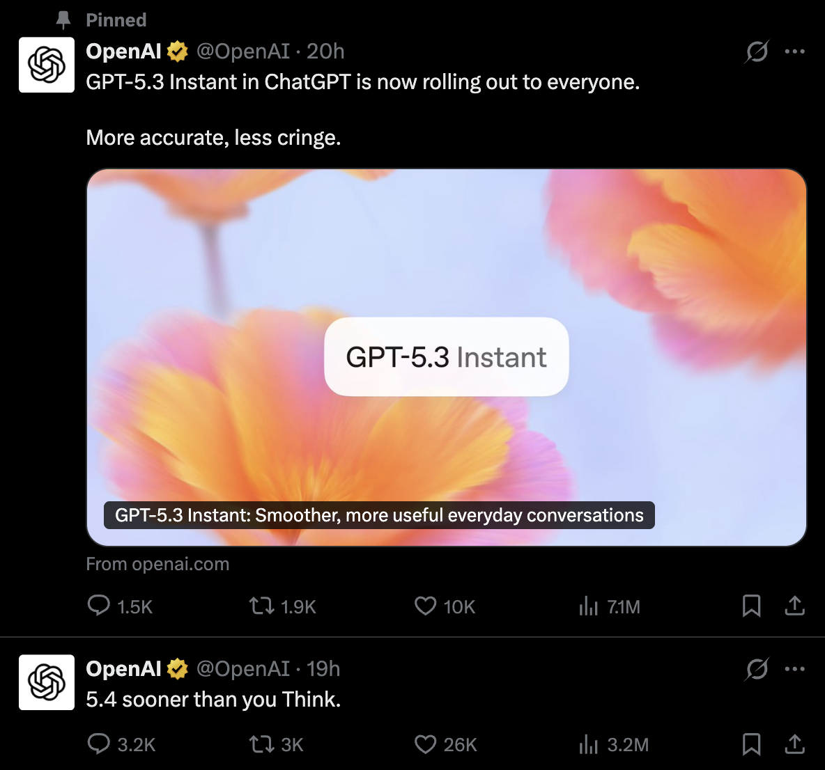 OpenAI X tease screenshot